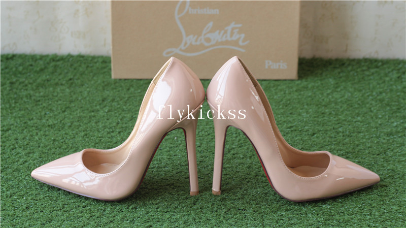 Christian Louboutin High Heels Nude Patent Women